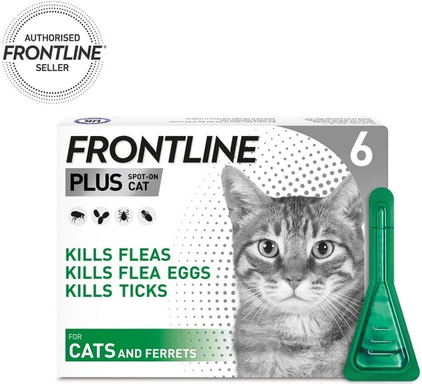 Frontline Bundle – Flea & Tick Treatment for Medium Dogs & Cats and Ferrets | 6 Pipettes Each | Save 15%