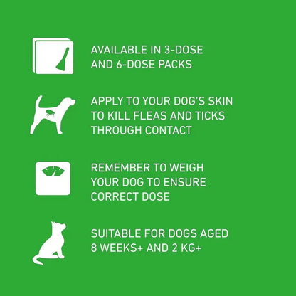 Frontline Plus Flea & Tick Treatment for Medium Dogs - 6 Pipettes