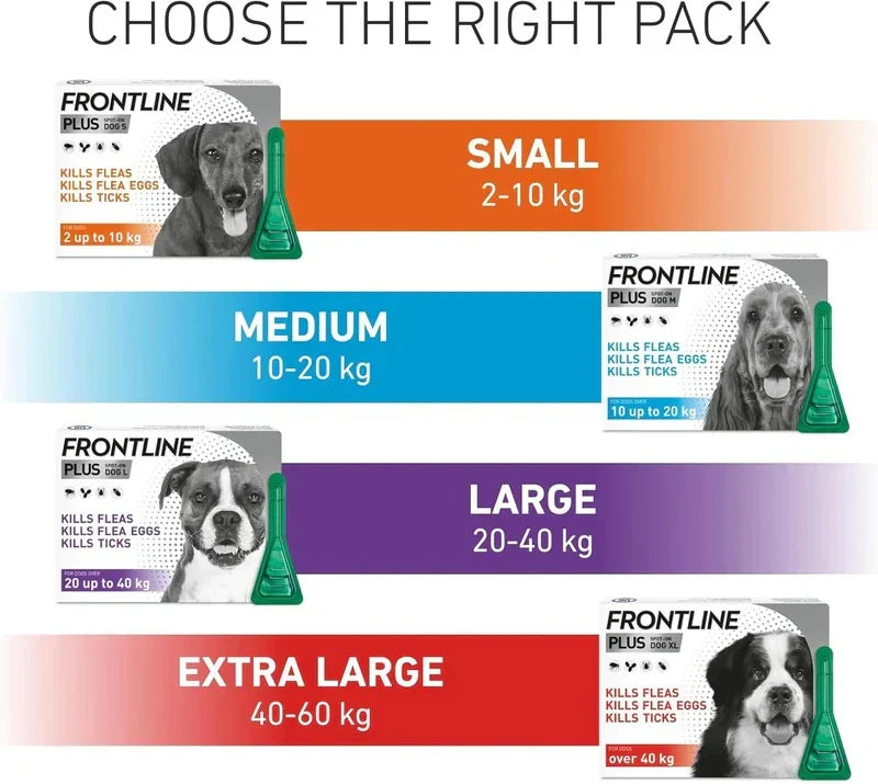 Frontline Bundle – Flea & Tick Treatment for Large Dogs & Cats and Ferrets | 6 Pipettes Each | Save 15%
