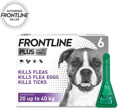 Frontline Bundle – Flea & Tick Treatment for Large Dogs & Cats and Ferrets | 6 Pipettes Each | Save 15%